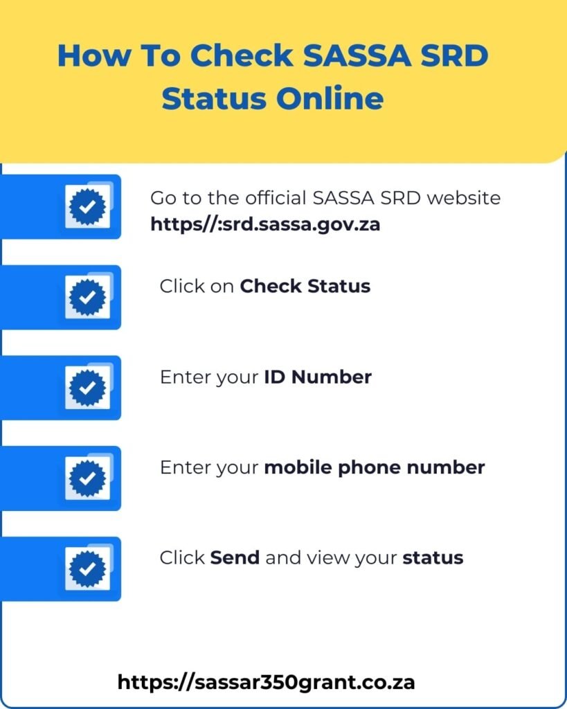 this is how to check sassa grant status online